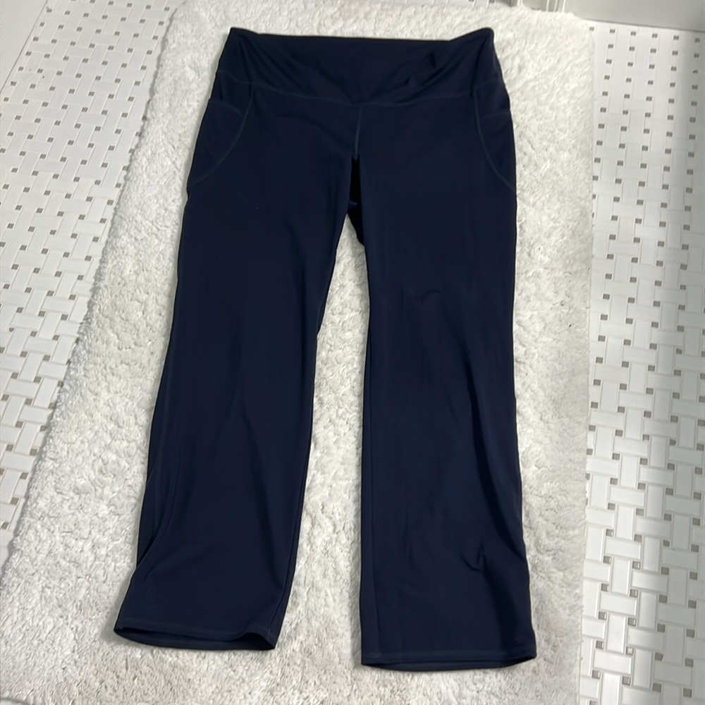J Jill Fit Performance high rise bootcut pants  - Navy